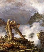 Frederic Edwin Church Storm in the Mountains oil painting on canvas